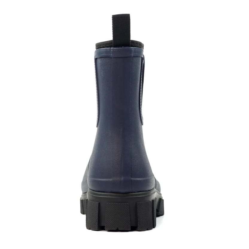 Womens Lazy Dogz Ankle Wellingtons Navy