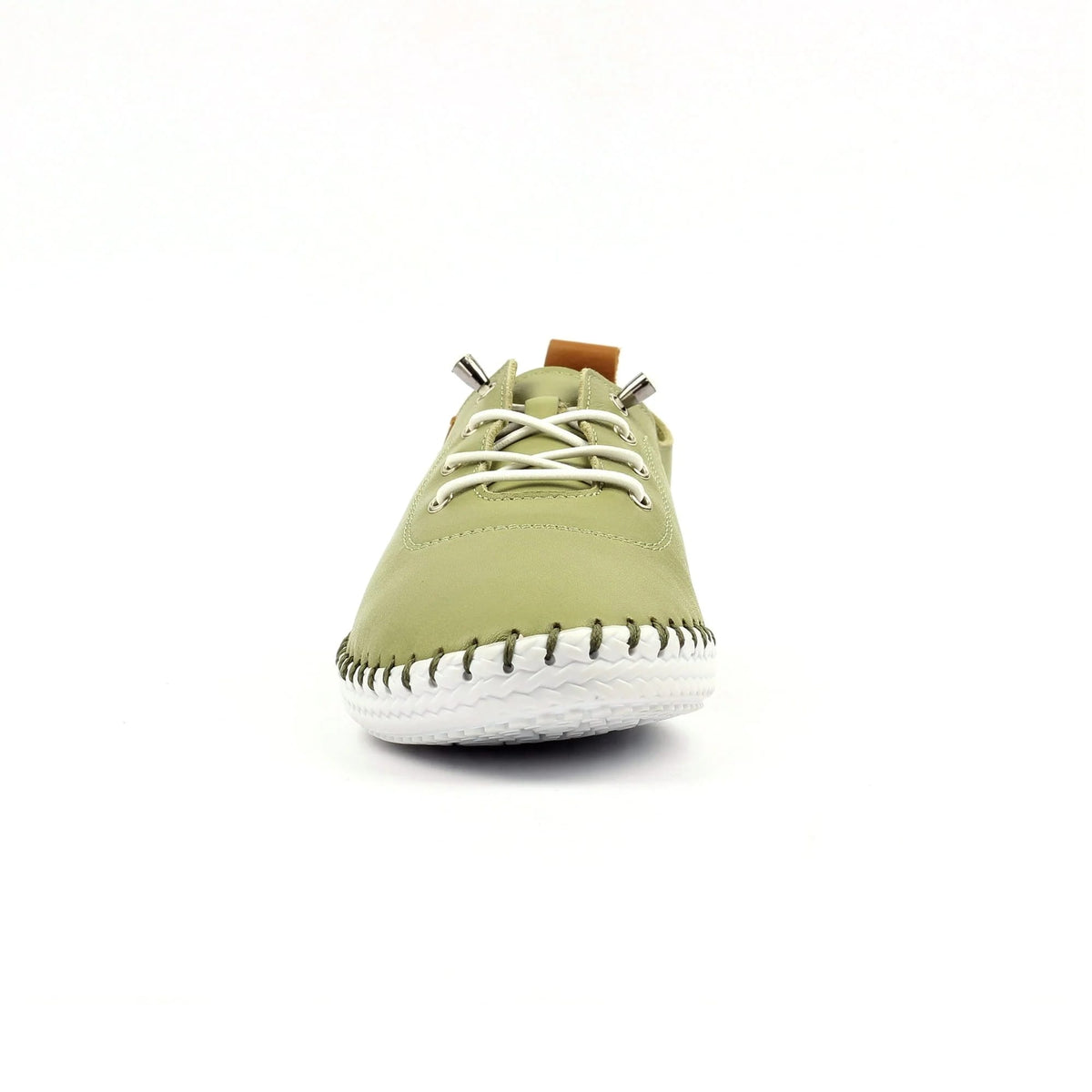 Womens Lunar St Ives Leather Casual Trainer Khaki