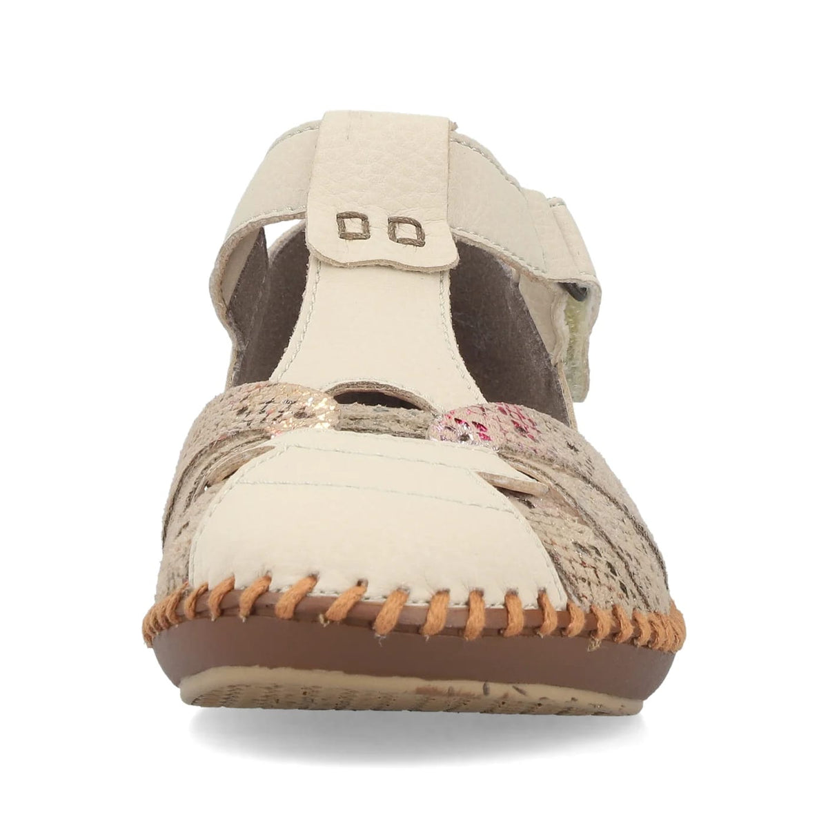 Womens Rieker Closed Toe Sandals Beige