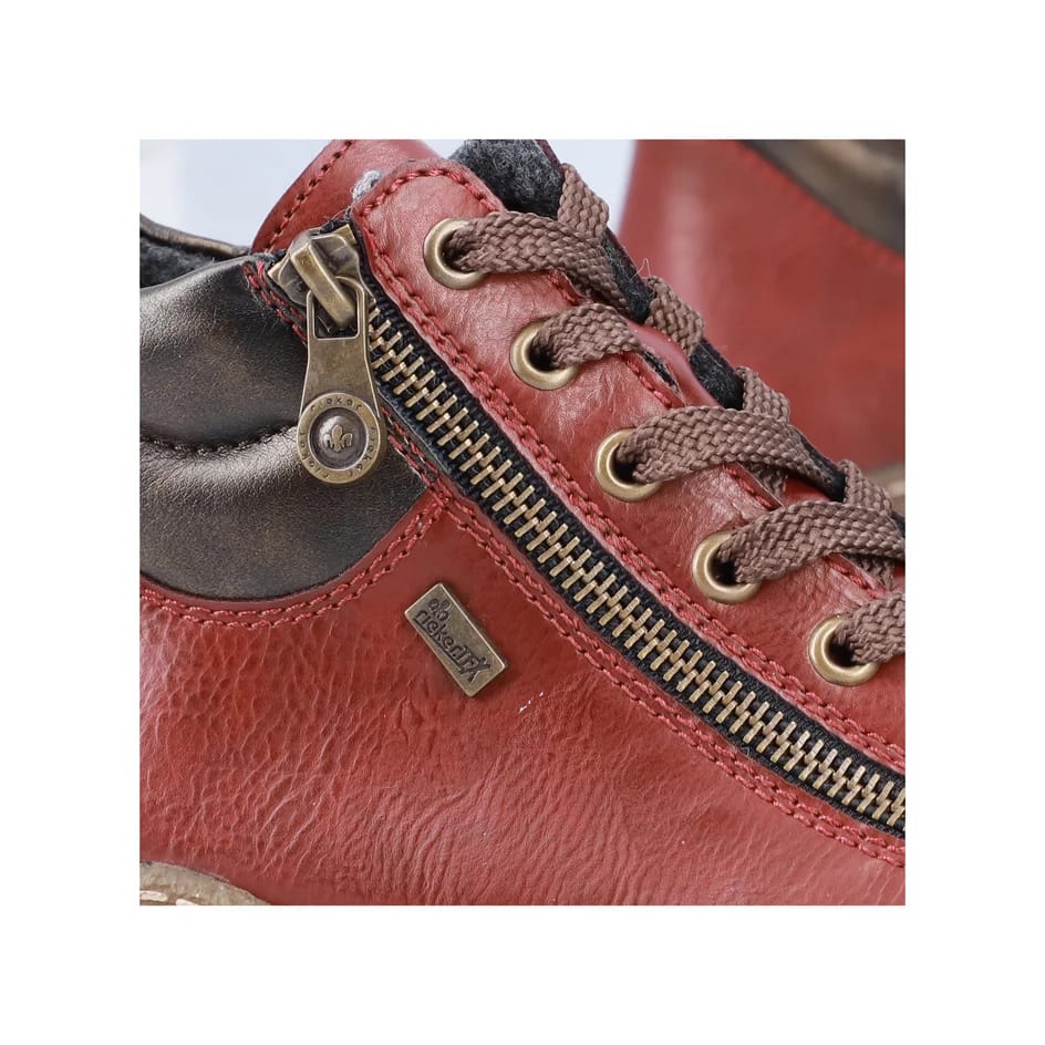 Womens Rieker Fleece Lined Ankle Boots Red