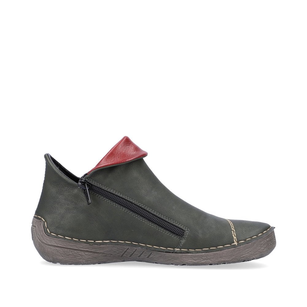 Womens Rieker Ankle Boots Green