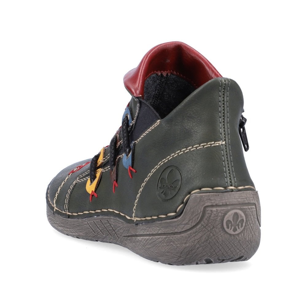 Womens Rieker Ankle Boots Green