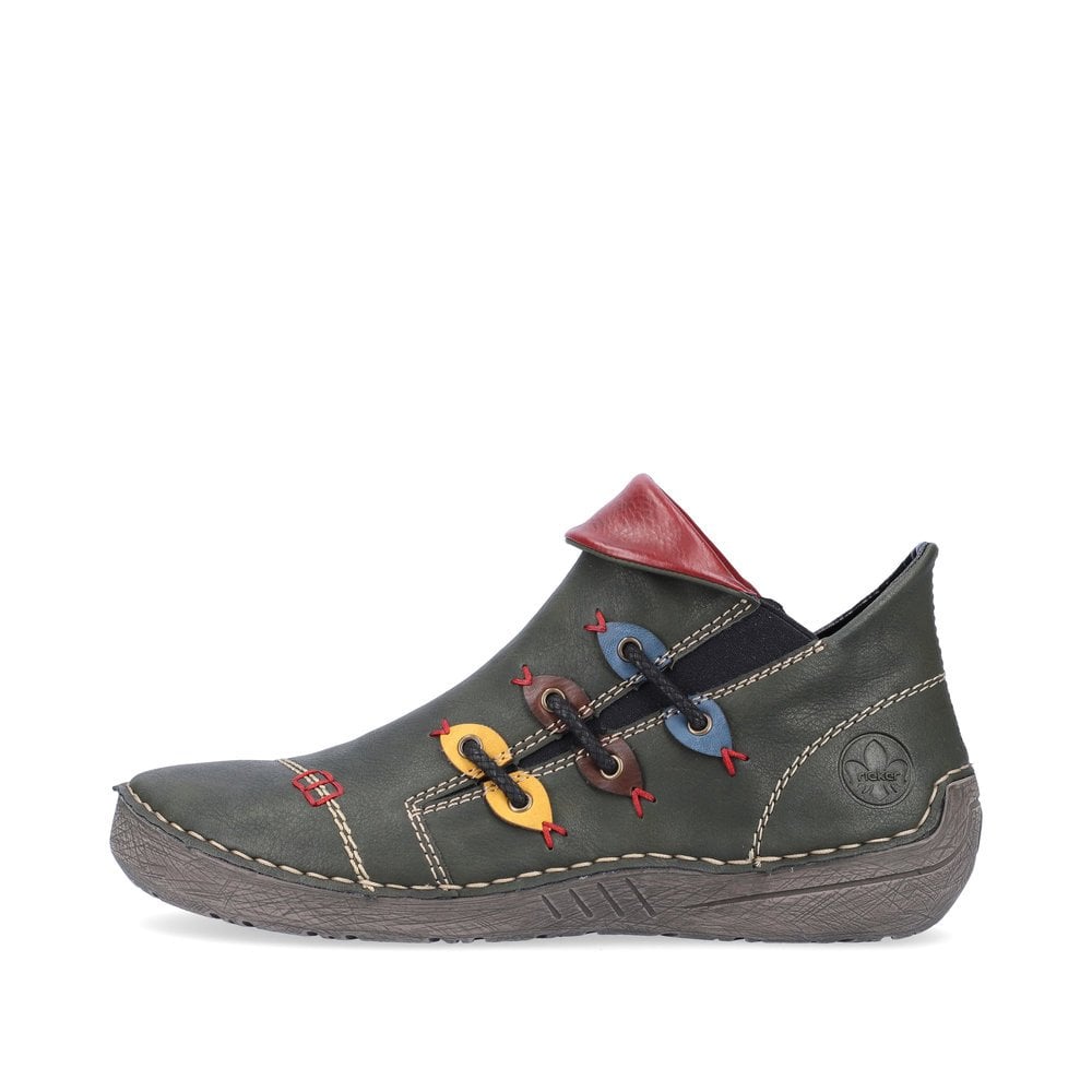 Womens Rieker Ankle Boots Green