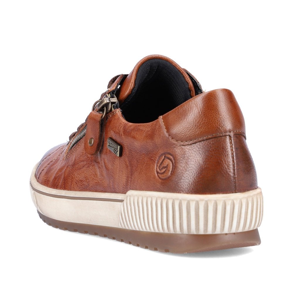 Womens Remonte Zip Shoes Brown