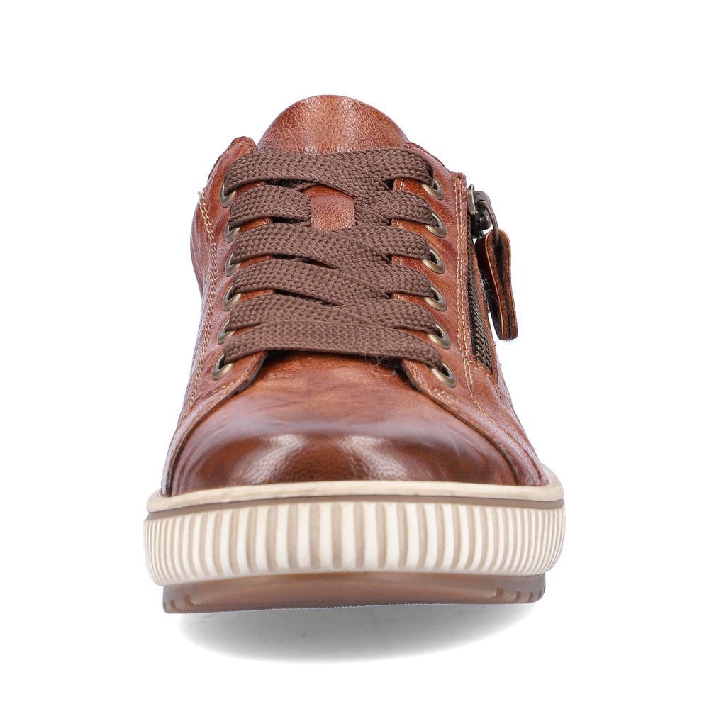 Womens Remonte Zip Shoes Brown
