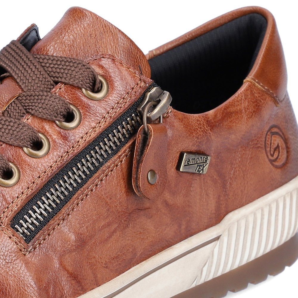 Womens Remonte Zip Shoes Brown