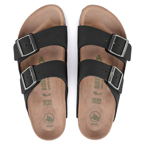 Birkenstock Arizona Two-Strap Vegan Sandals Black Regular Fit