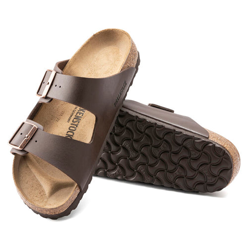 Birkenstock Arizona Two-Strap Birko-Flor Sandals Dark Brown Regular Fit