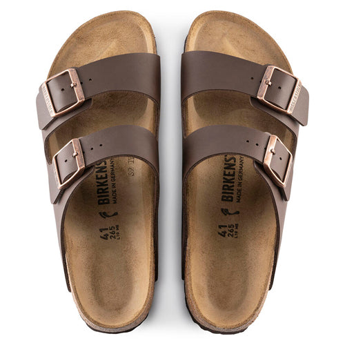 Birkenstock Arizona Two-Strap Birko-Flor Sandals Dark Brown Regular Fit