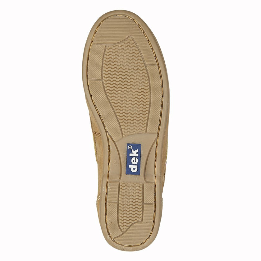 Womens Rdek Moccasin Boat Nubuck Leather Shoes Honey