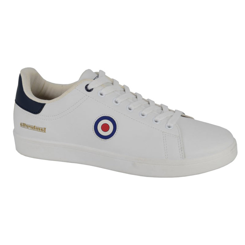 Mens Lambretta Lace Casual Trainers White