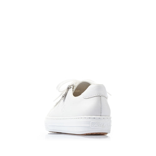 Womens Rieker Leather Trainer-style Shoes White