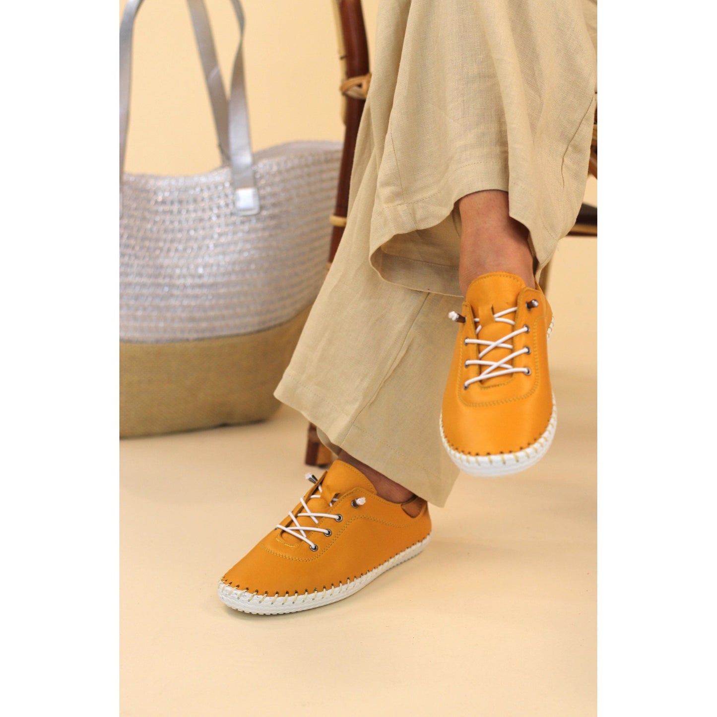 Womens Lunar St-Ives Shoes Mustard