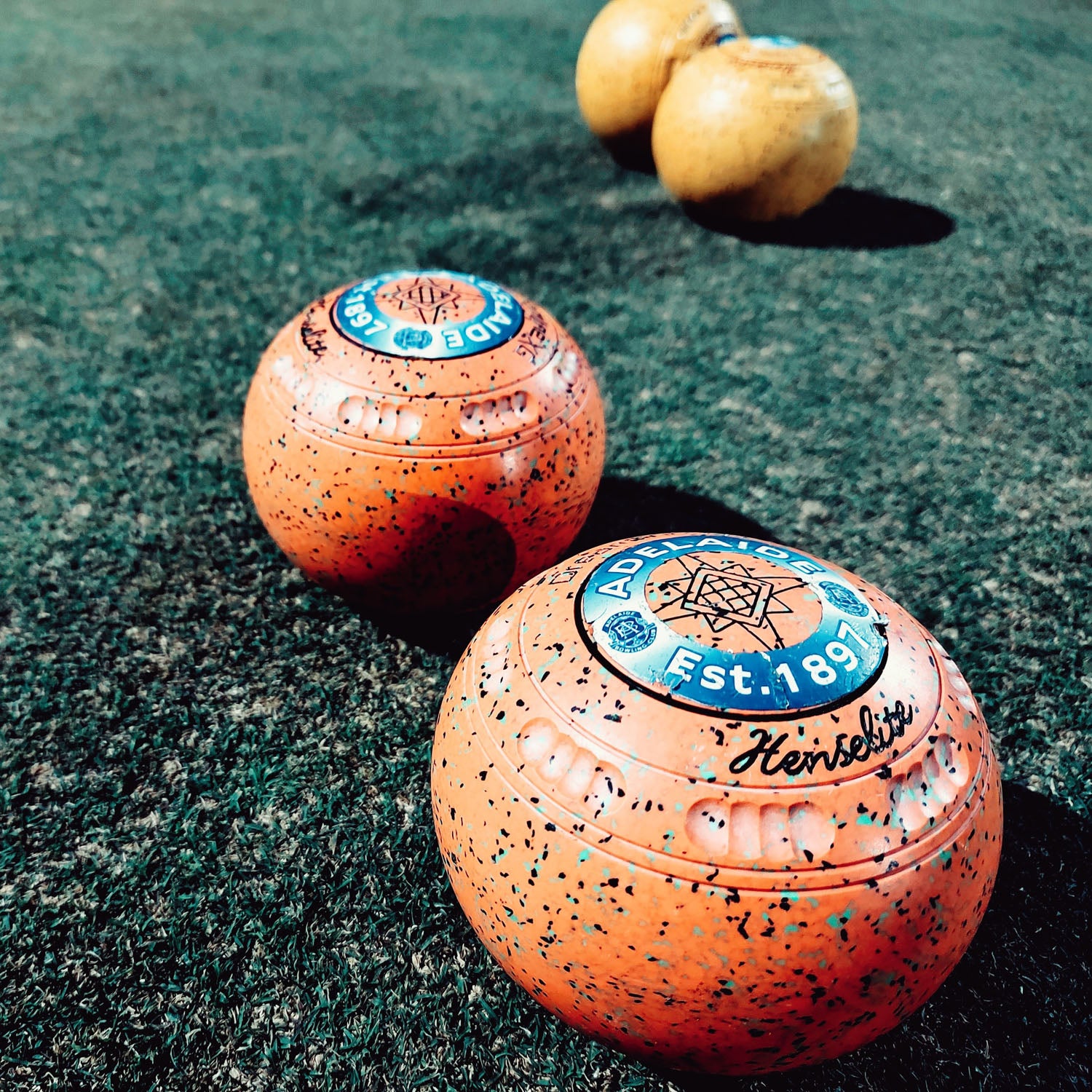 Bowls on a lawn