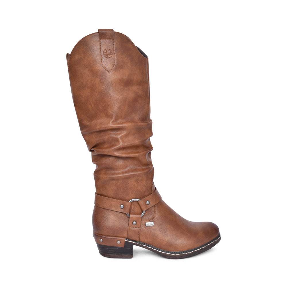 Womens Rieker Knee High Boots Brown