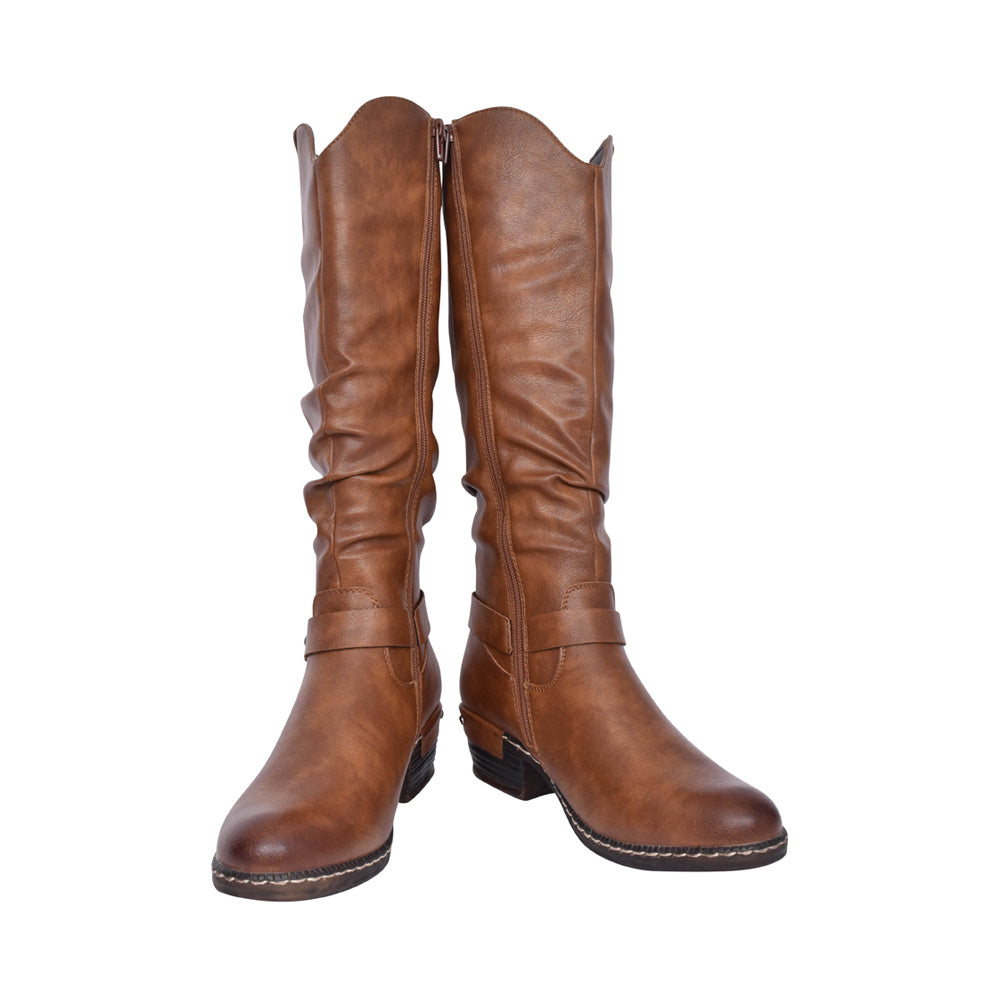 Womens Rieker Knee High Boots Brown