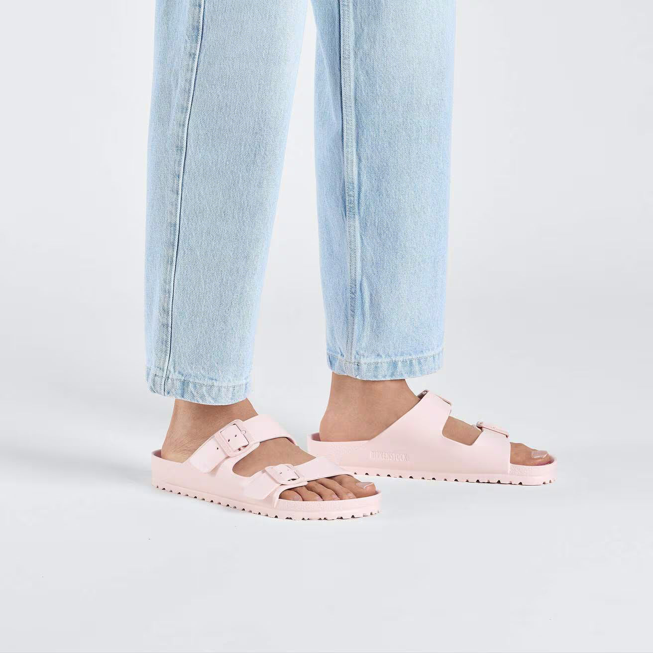 Birkenstock Arizona EVA Sandals Light Rose Narrow Fit