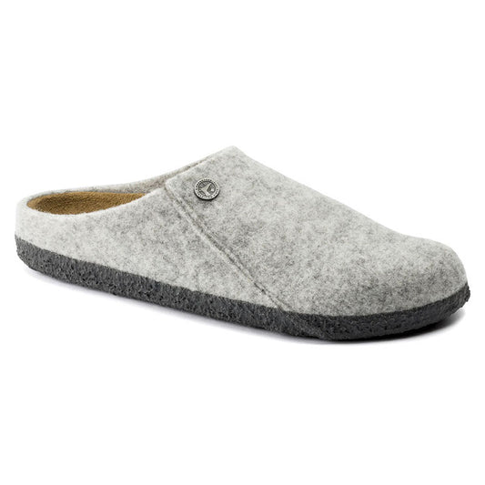 Birkenstock Zermatt Cork Latex Footbed Slippers Light Grey Narrow Fit