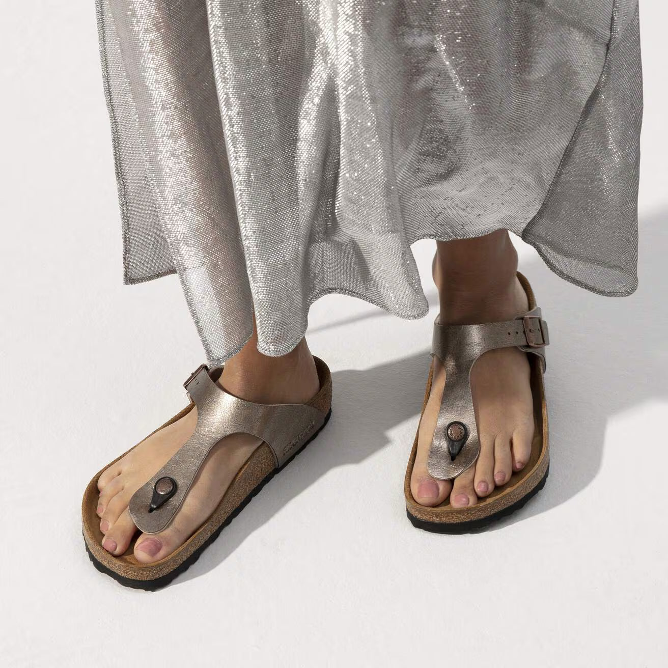 Birkenstock Gizeh Sandals Taupe Narrow Fit