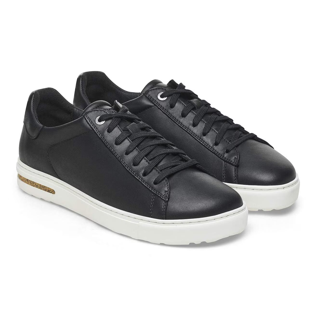 Birkenstock Bend Low Natural Leather Trainer Style Black Regular Fit
