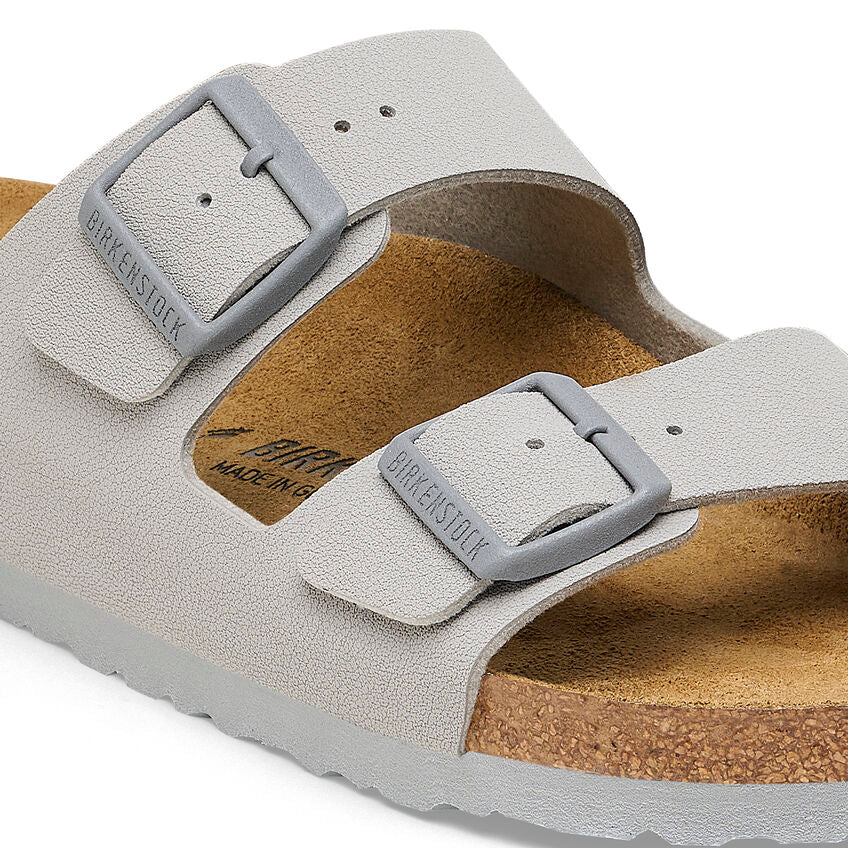 Birkenstock Arizona Two-Strap Birko-Flor Sandals Stone Coin Narrow