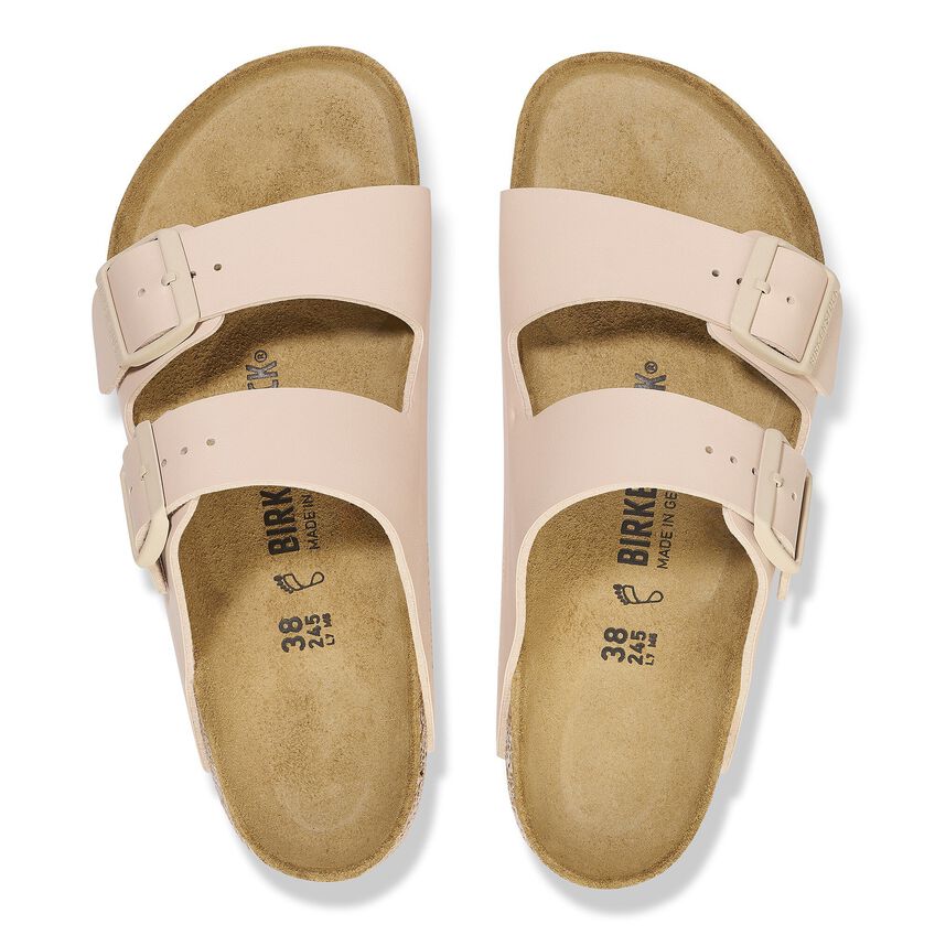 Birkenstock Arizona Two-Strap Birko-Flor Sandals New Beige Regular Fit