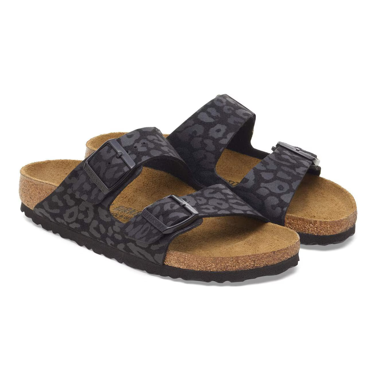 Birkenstock Arizona Synthetics Women Sandals Leo Black Regular Fit
