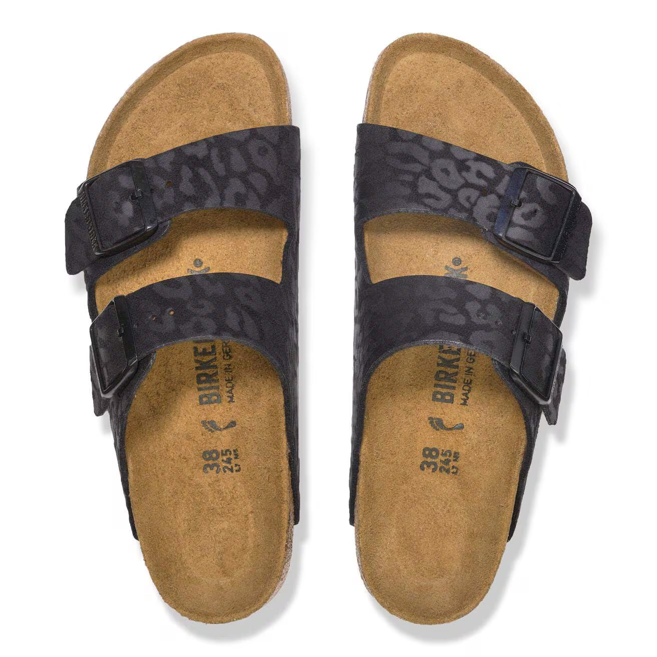 Birkenstock Arizona Synthetics Women Sandals Leo Black Regular Fit
