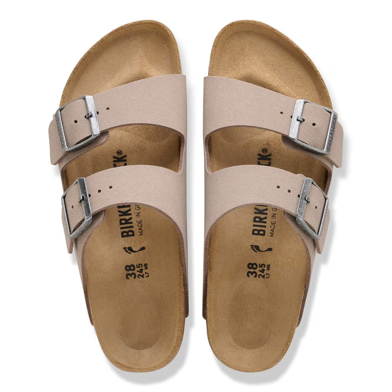 Birkenstock Arizona Sandals Grey Taupe Regular Fit