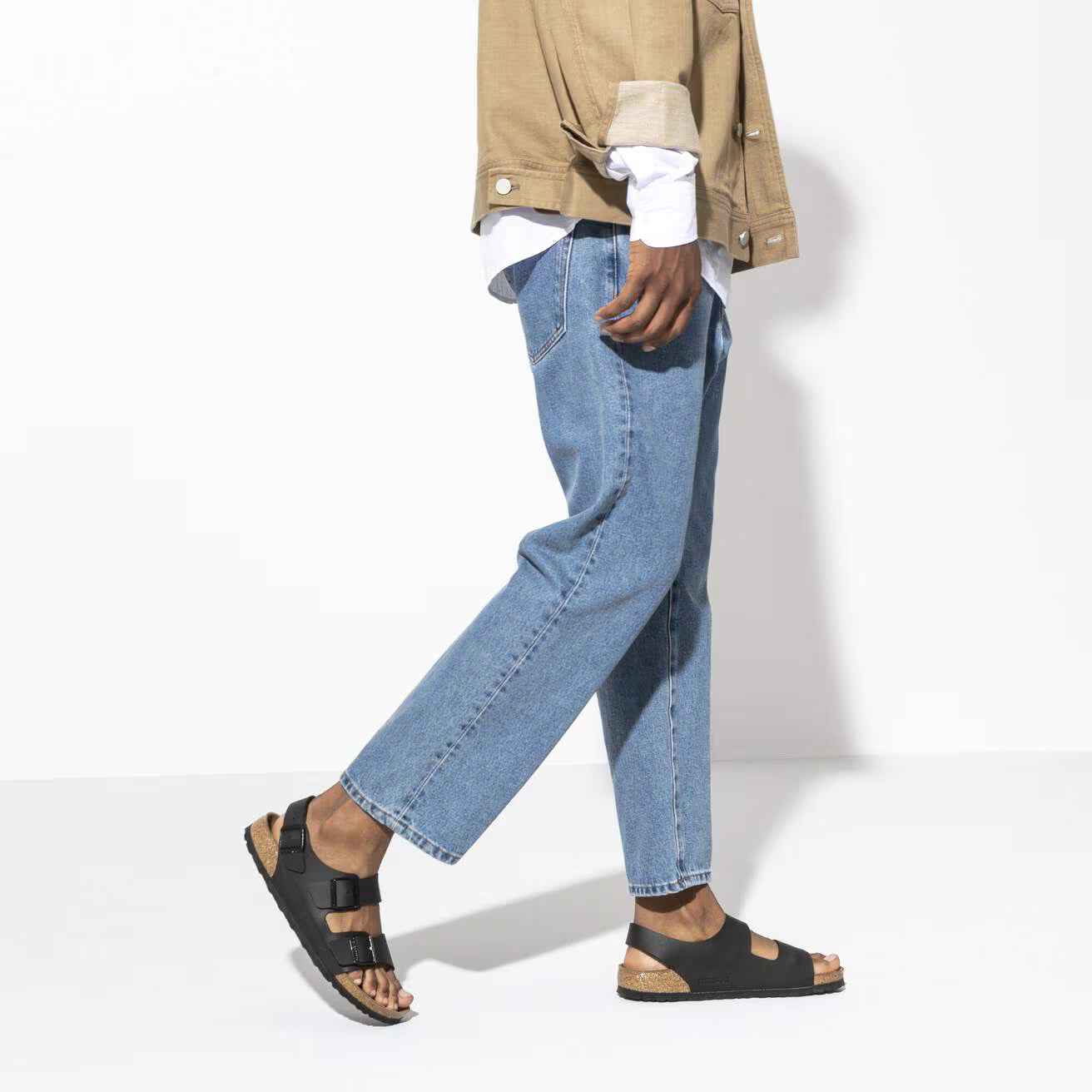 Birkenstock Milano Birko-Flor Sandals Black Regular Fit