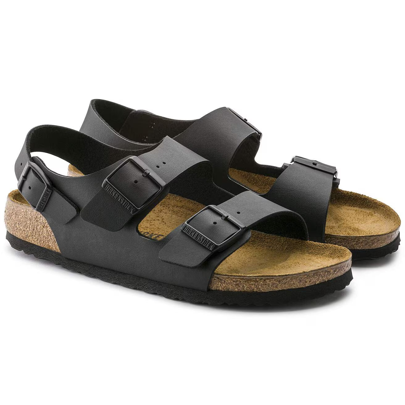 Birkenstock Milano Birko-Flor Sandals Black Regular Fit