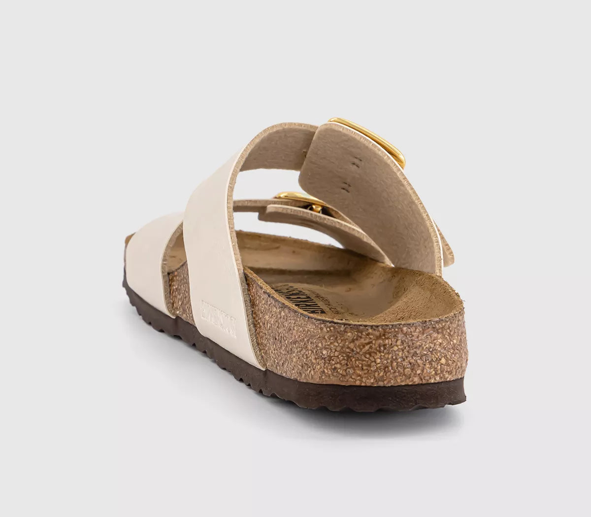 Birkenstock Sydney Cushion Buckle Sandals White Narrow Fit