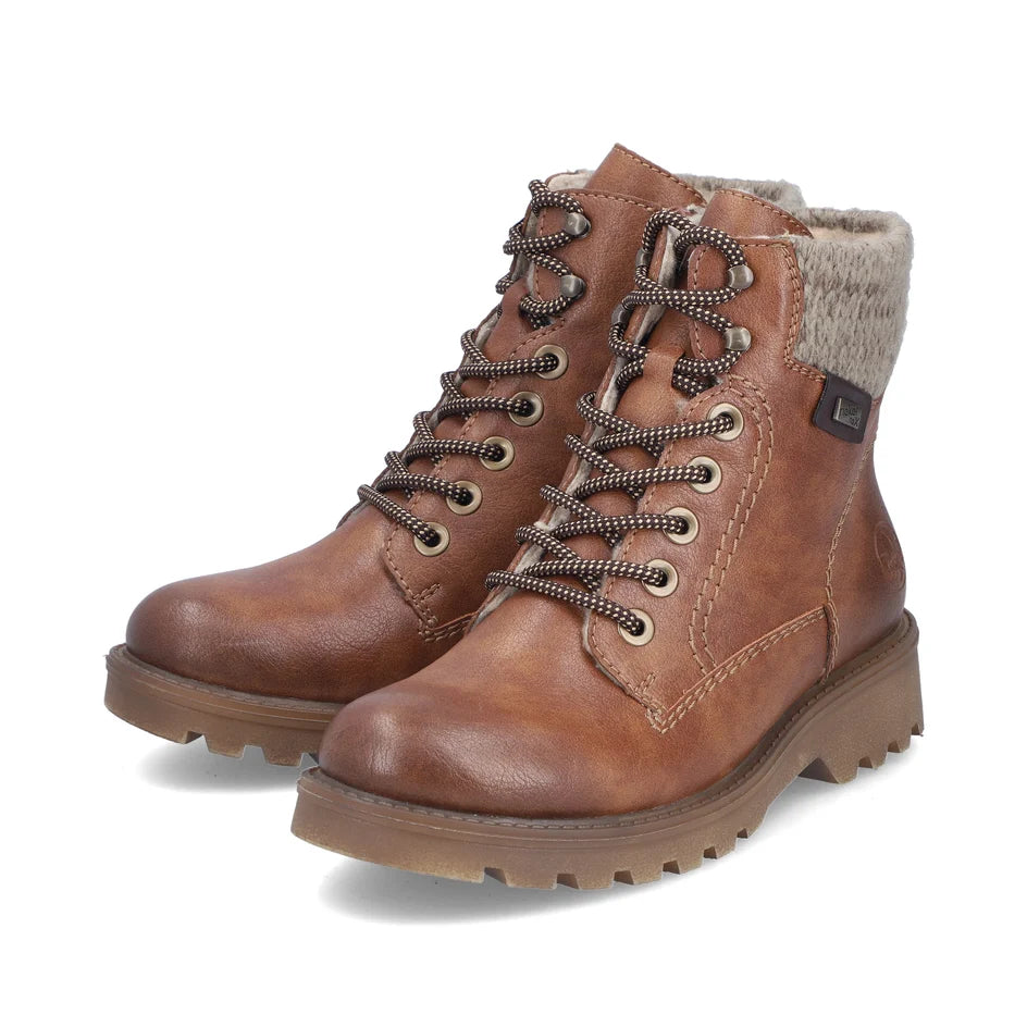 Womens Rieker 73220-24 Boots Brown