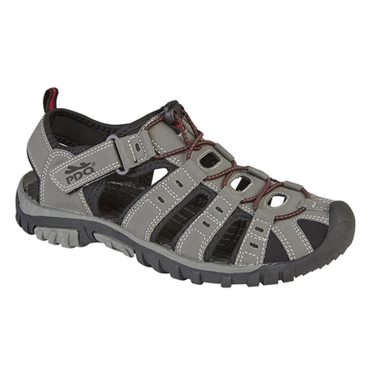 Boys PDQ Toggle & Touch Fastening Trail Sandal Grey