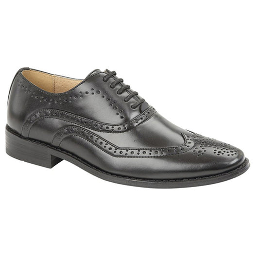 Boys Goor Brogue Shoes Black