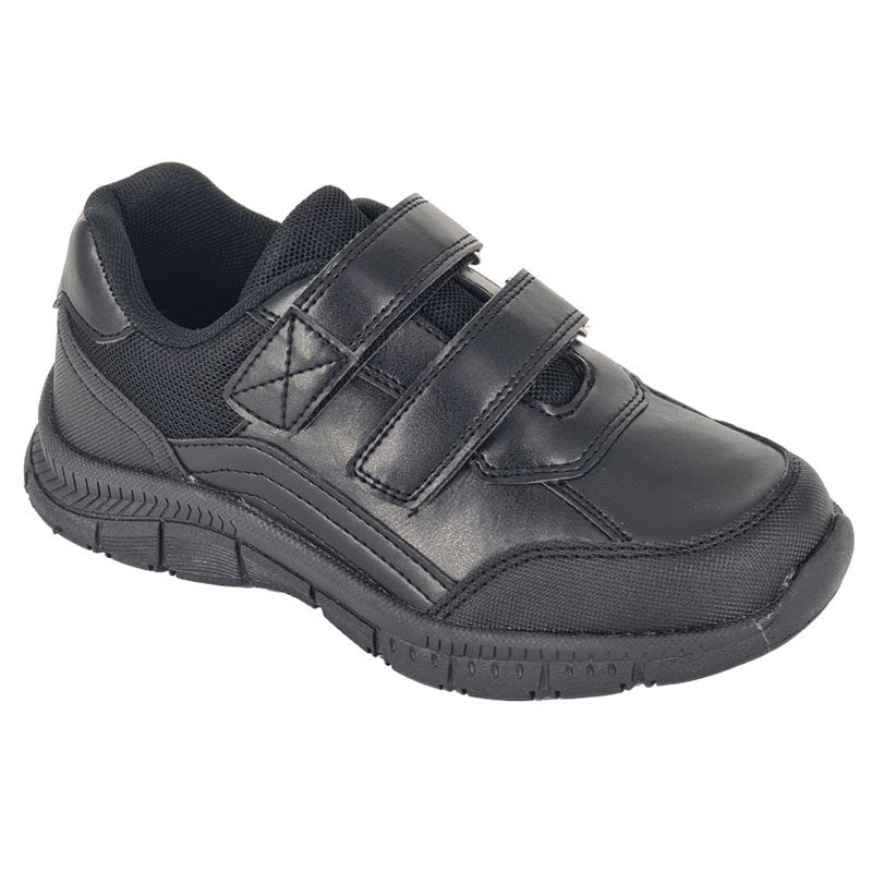 Boys R21 Touch Fastening Shoe Black