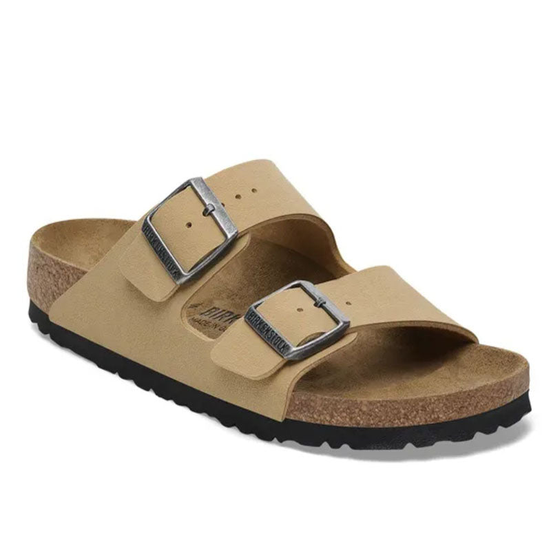 Birkenstock Arizona Birkibuc Sandals Latte Cream Narrow Fit