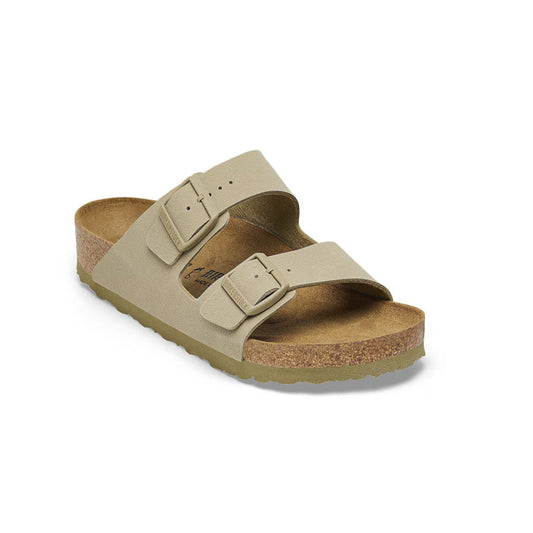 Birkenstock Arizona Birko-Flor Sandals Faded Khaki Narrow Fit