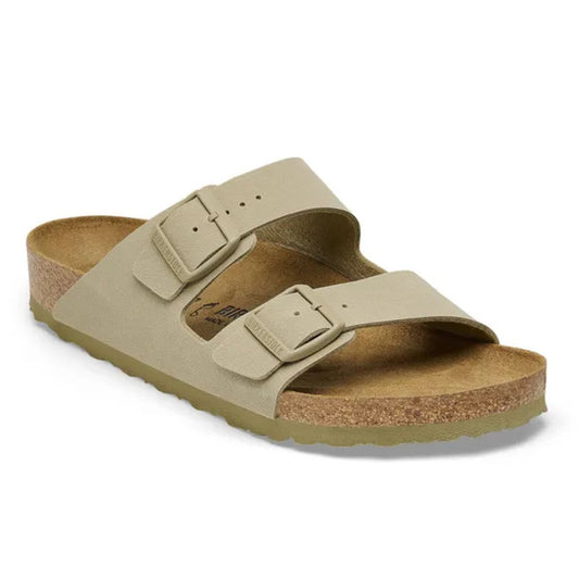 Birkenstock Arizona Birko-Flor Sandals Faded Khaki Regular Fit