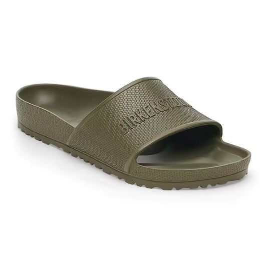 Birkenstock Barbados EVA Slide On Sandals Khaki Green Regular Fit