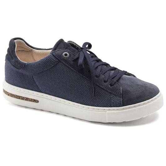Birkenstock Bend Canvas Suede and Textile Trainers Regular Width Midnight Blue