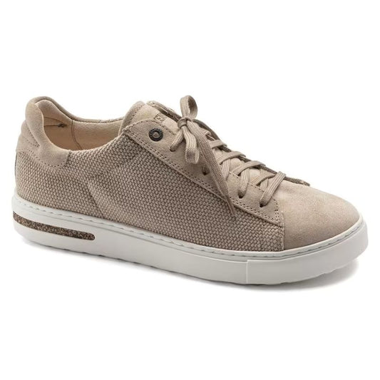 Birkenstock Bend Low Canvas Suede Trainer Style Sandcastle Narrow Fit