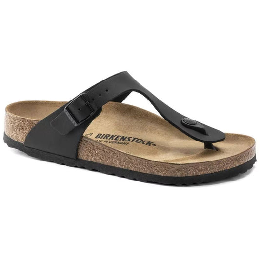 Birkenstock Gizeh Sandals Birko-Flor Black Narrow Fit brookfield comfort