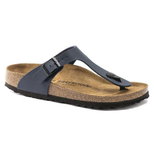 Birkenstock Gizeh Sandals Birko-Flor Blue Narrow Fit