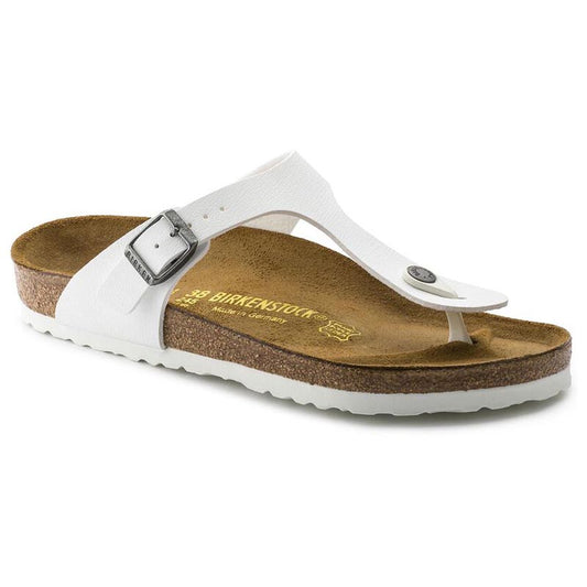 Birkenstock Gizeh Sandals Birko-Flor White Regular Fit