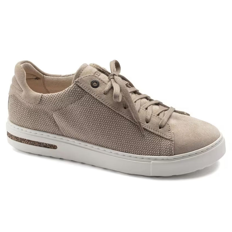 Birkenstock Bend Low Canvas Suede Trainer Style Sandcastle Regular Fit