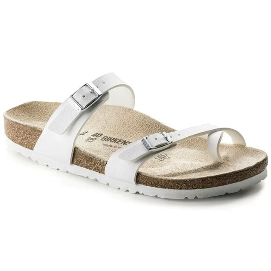 Birkenstock Mayari Birko-Flor Sandals White Narrow Fit