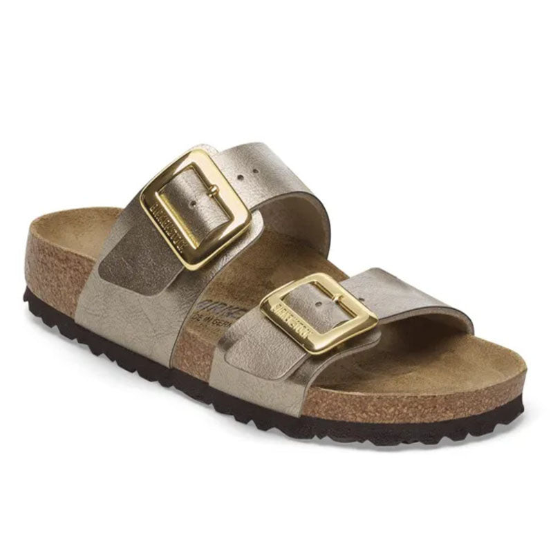 Birkenstock Sydney Cushion Buckle Sandals Graceful Taupe Narrow Fit