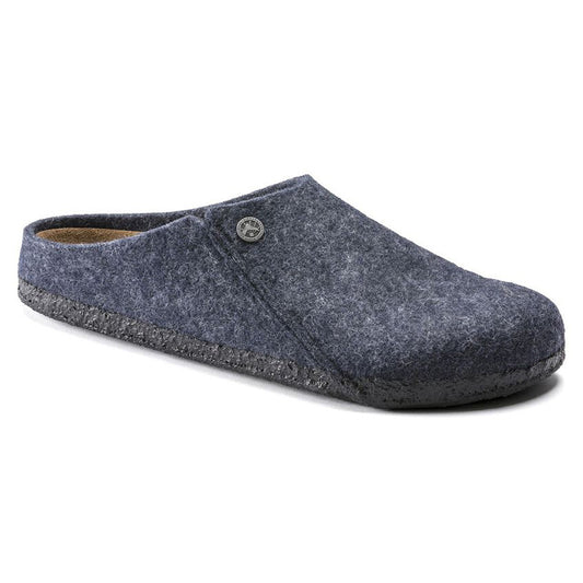 Birkenstock Zermatt Cork Latex Footbed Slippers Dark Blue Navy Narrow fit