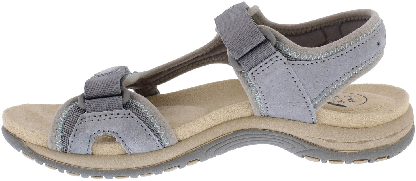 Womens Free Spirit Frisco Walking Sandals Smoke Grey